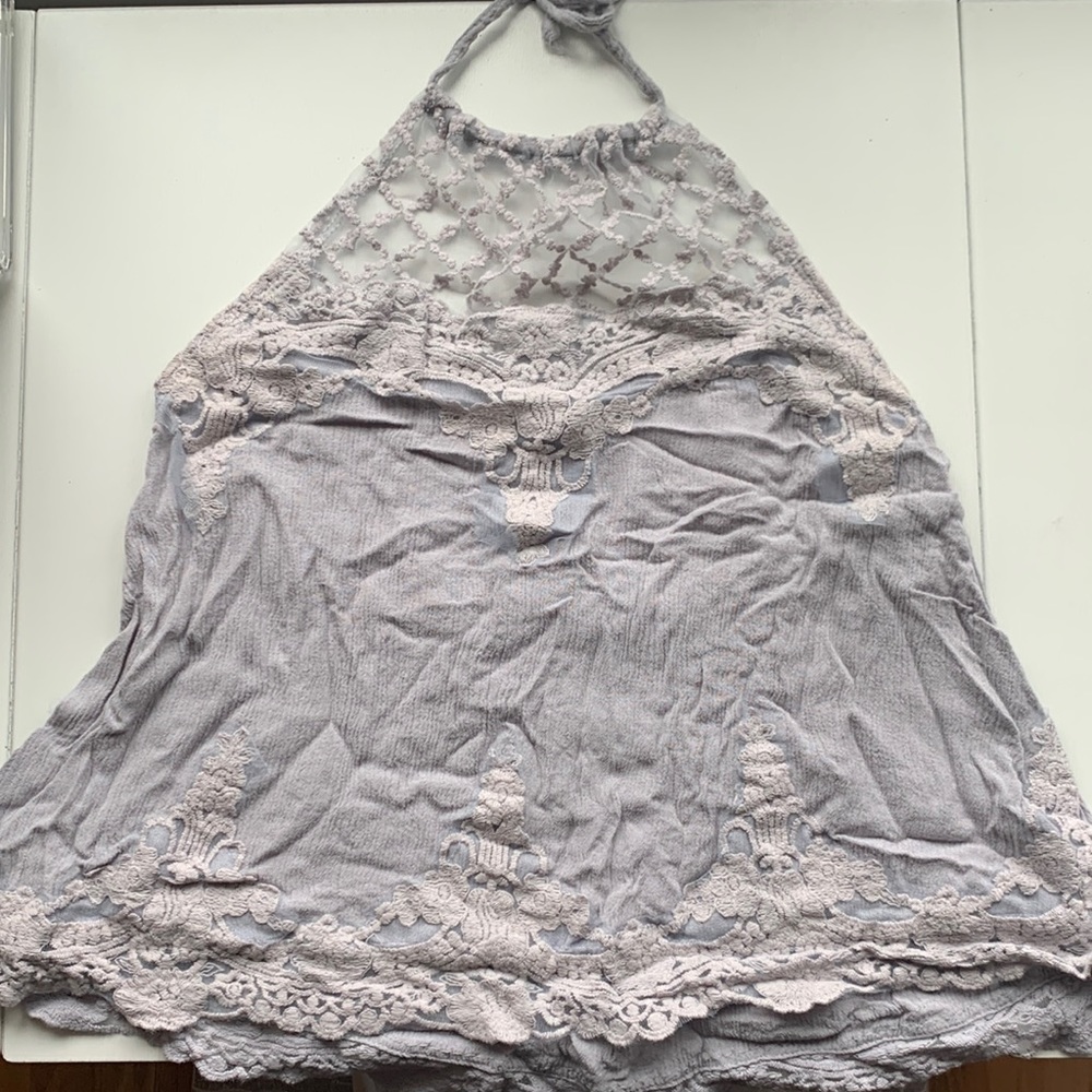Lavender Lacy Halter Top